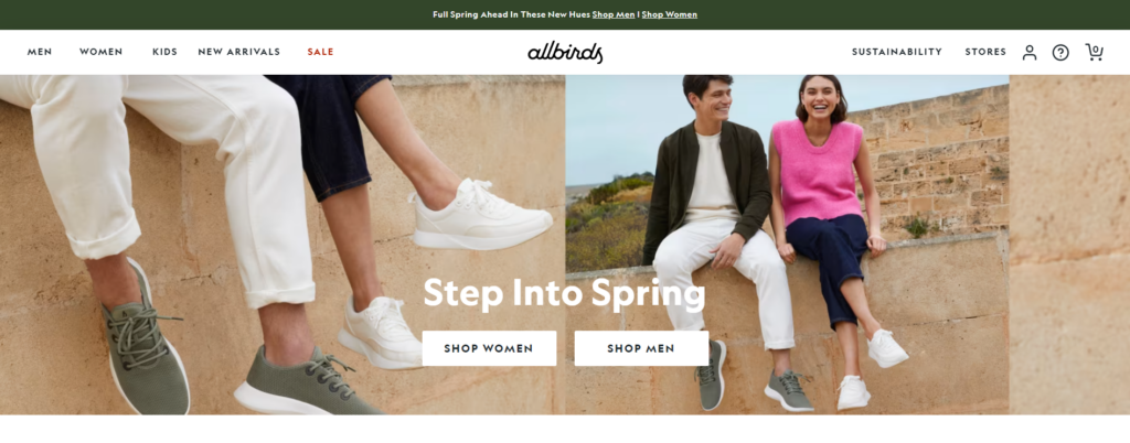 Allbirds Shopify Store Preview