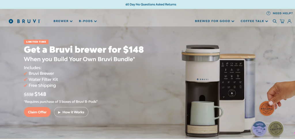 Bruvi Shopify Store Preview