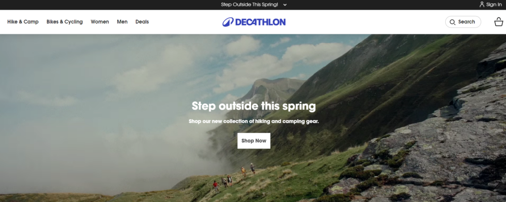 Decathlon Shopify Store Preview