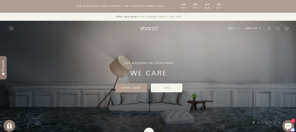 Ebarza Shopify Store Preview