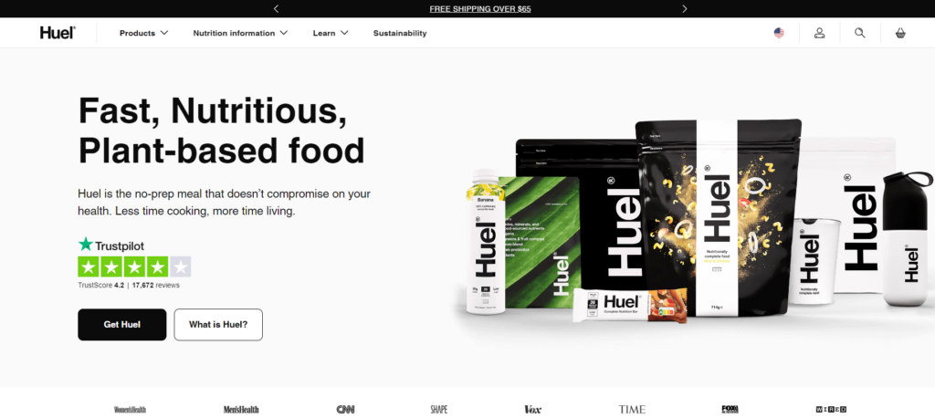 Huel Shopify Store Preview