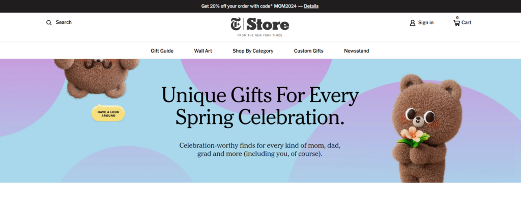 The New York Times Shopify Store Preview