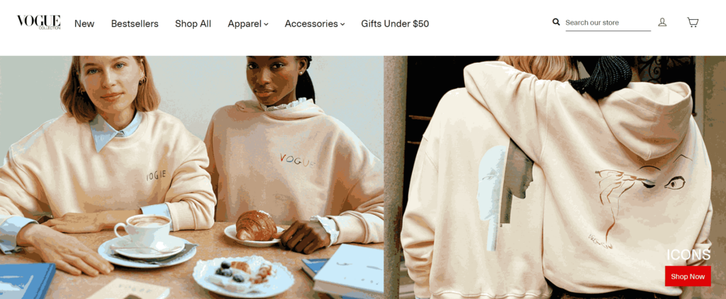 Vogue Shopify Store Preview